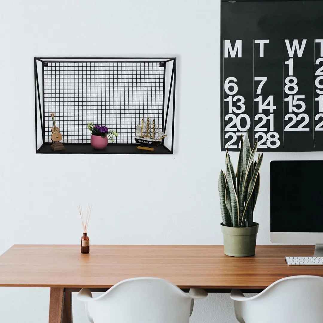 Rak Dinding Besi Model Kotak Persegi Nordic WD-13