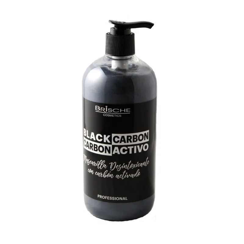 Brische 500ml active charcoal hair mask, purifying, detoxifying, daily use, shiny hair, no parabens