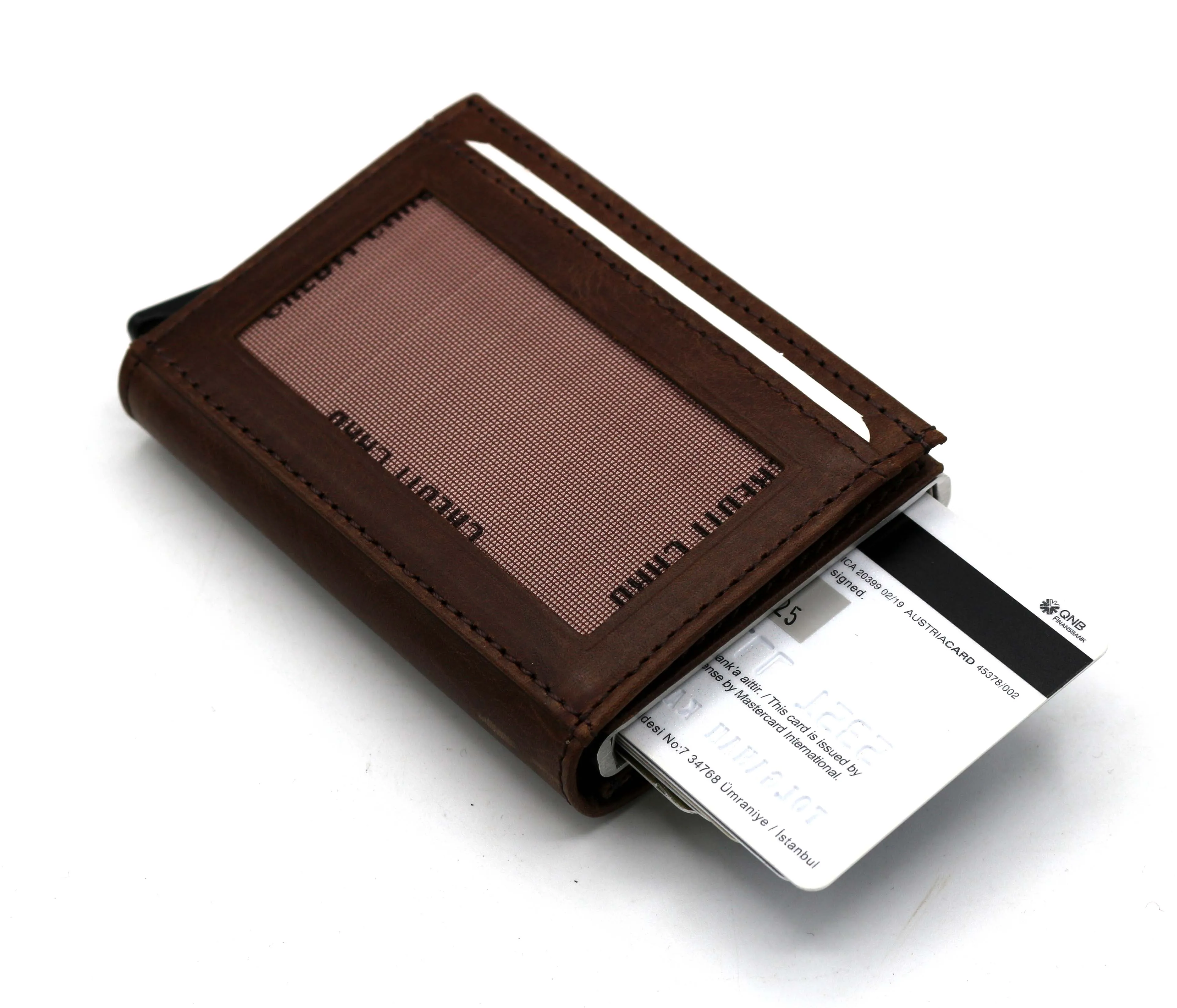 Valuaes Latch Mechanism Card Holder Genuine Leather Patched 2021 Fashion Top Quality Unisex Purse Clutch Vintage Retro Wallet