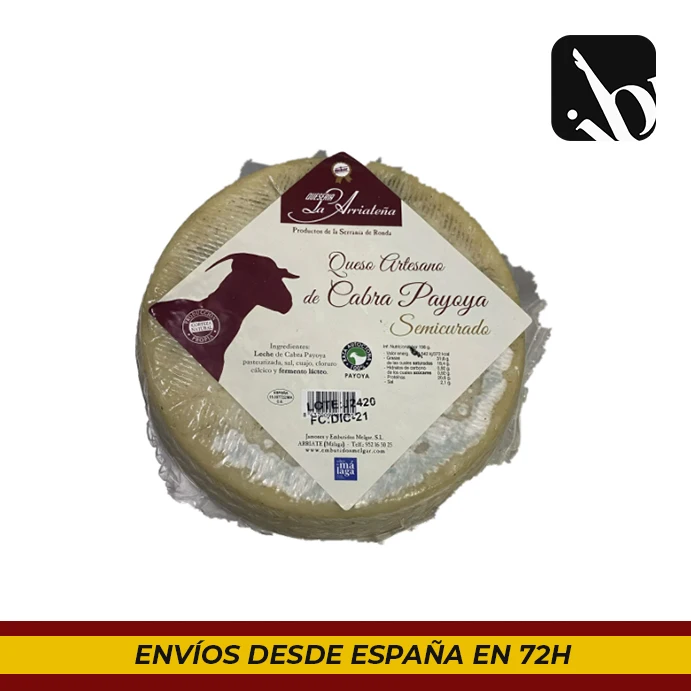 Semi-curated Payoya goat artisan cheese (1,8-2Kg)