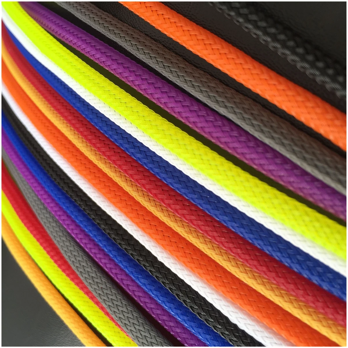 1M 3 4 6 8 10 12 14 16 18 20mm Colours Protective Tube PET Braided Expandable Sleeve Wire Wrap Insulated Nylon Protector Sheath