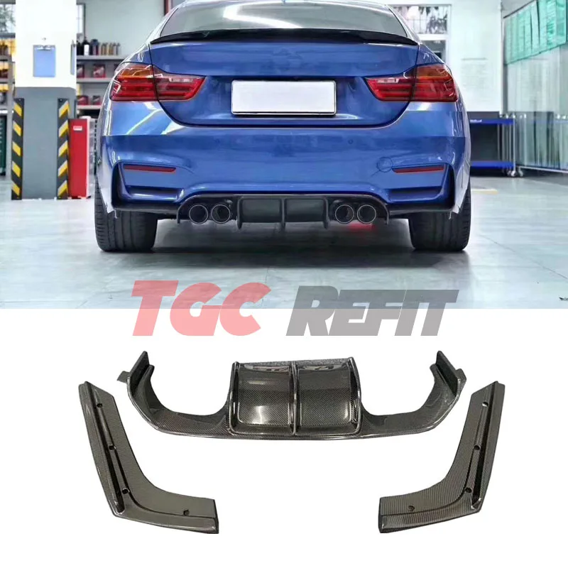 

For BMW 3 Series F80 F82 F83 Carbon Fiber V Style Lip Shovel Rear Spoiler Back Lip Rear Bumper Lip Diffuser