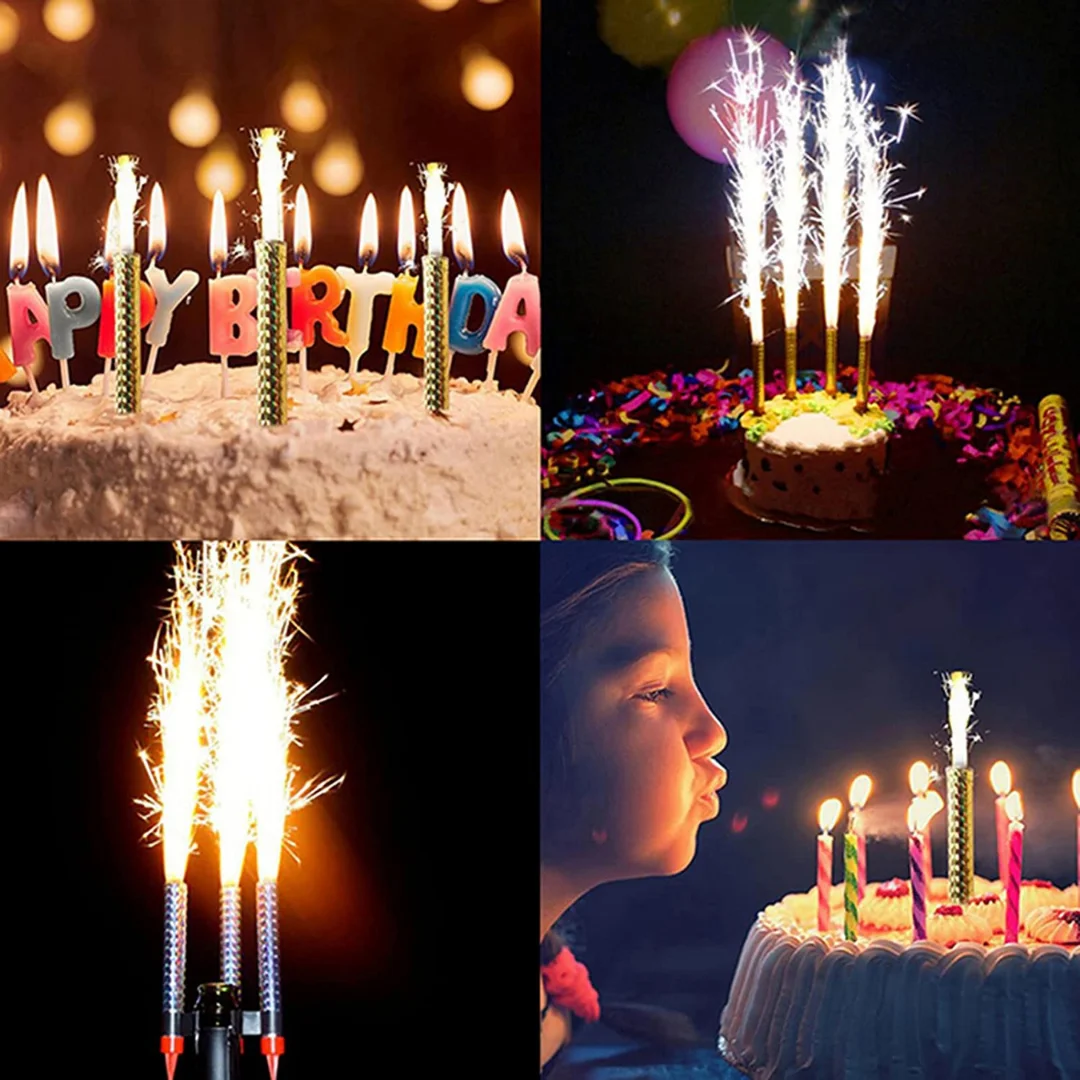 KROWN-party flare candle, celebrations, birthday flares, weddings, anniversaries, party decoration cake cake, golden cake candles, Magic fireworks sparklers for Champan and celebrations.