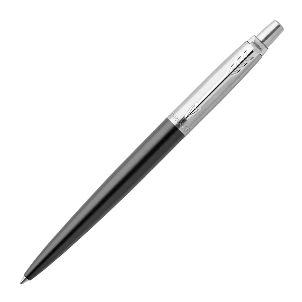 Шариковая ручка Parker Jotter черная CT, с наконечником среднего размера, в подарочной коробке, роскошная ручка, офисные и школьные принадлежности