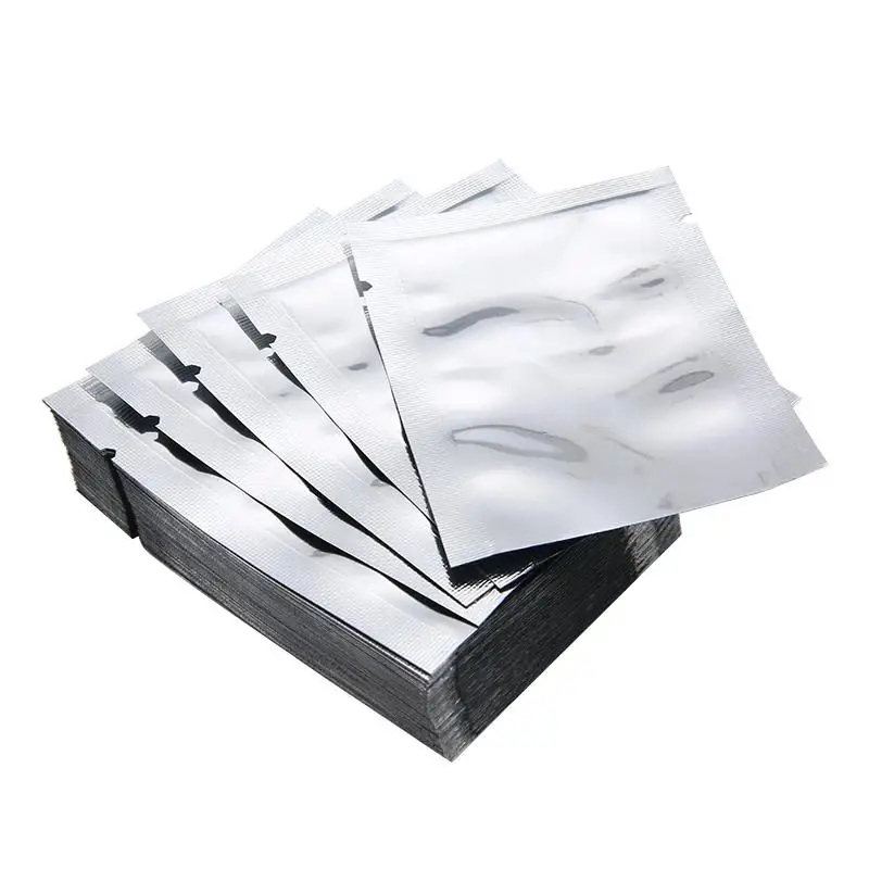 

100pcs Silver Vacuum Sealer Aluminum Foil Mylar Bags Storage Pouches Home Kitchen Tools For Convenient Food Nuts