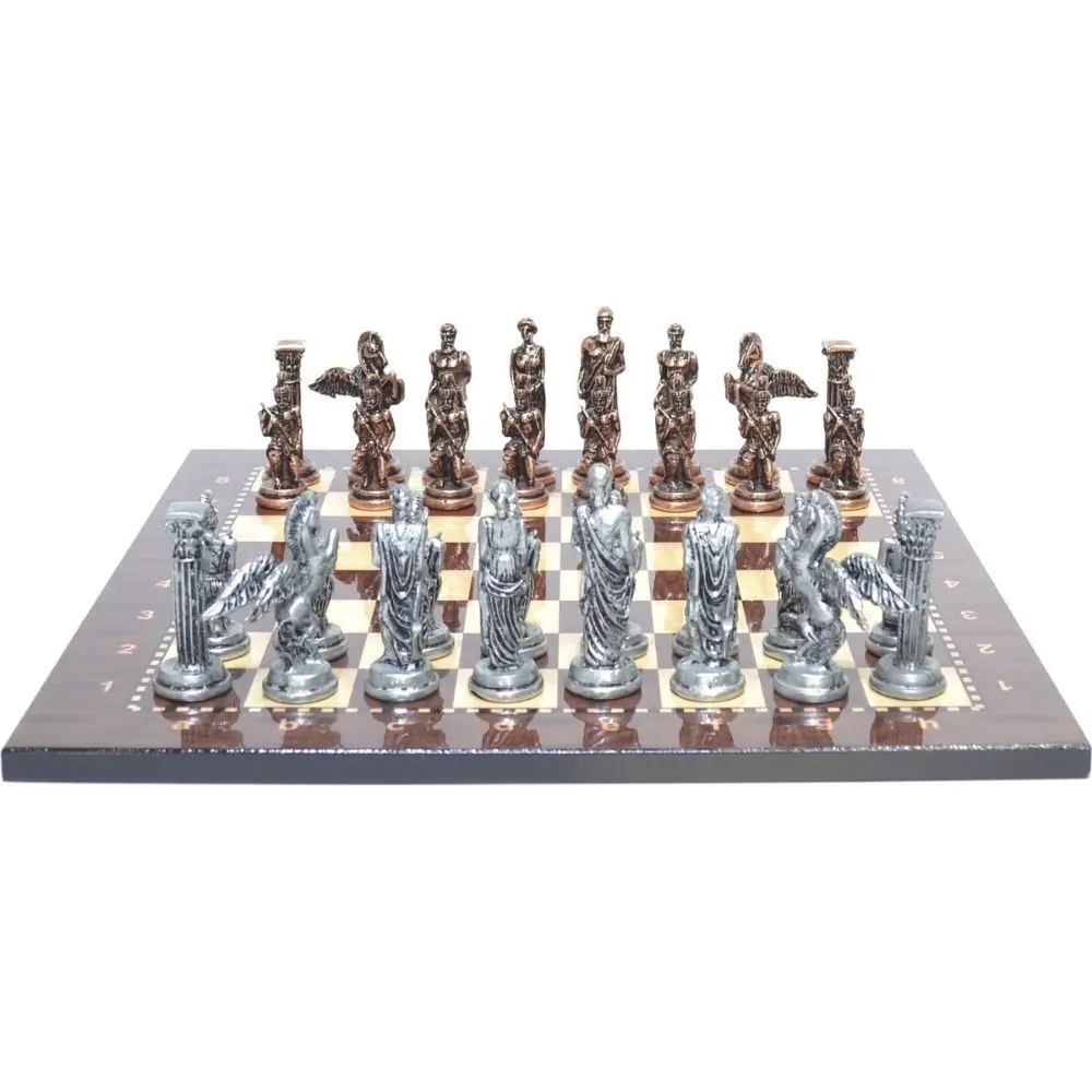 Pegasus Chess Set Chess Figures Wooden Game Pieces Luxury Chess Board Game New House Gift Gift for Friend, Father Metal Chess