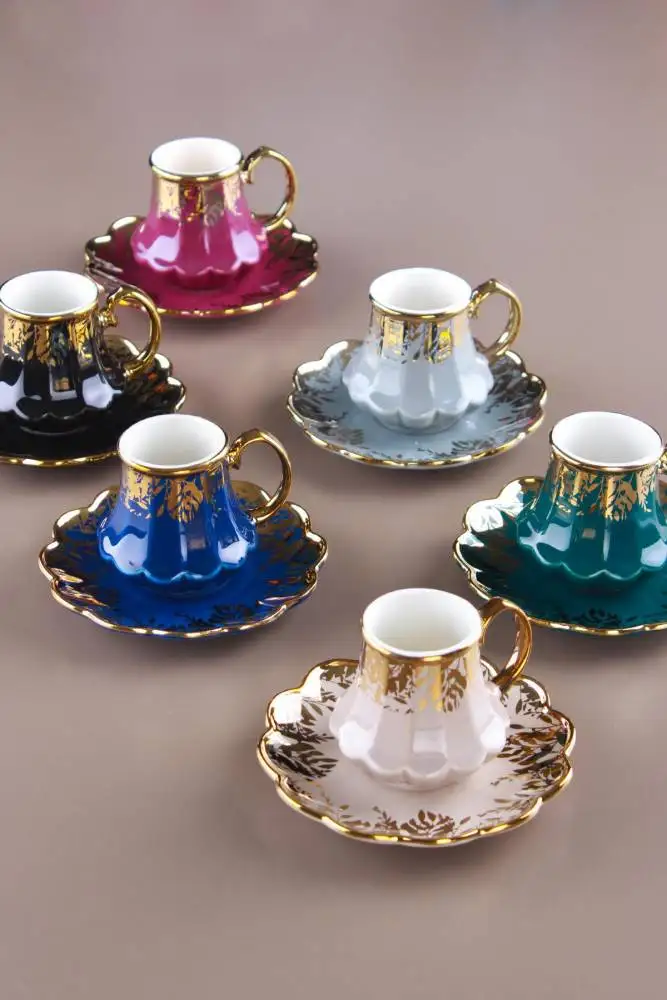 Aesthetic, Stylish Design Turkish Coffee Cup Set