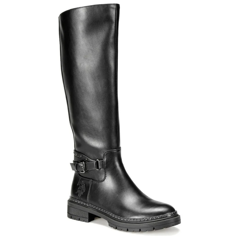 U.S. Polo Assn. Sophie 9Pr Black Women Boots original product new season fashion high quality stylish casual Waterproof Winter