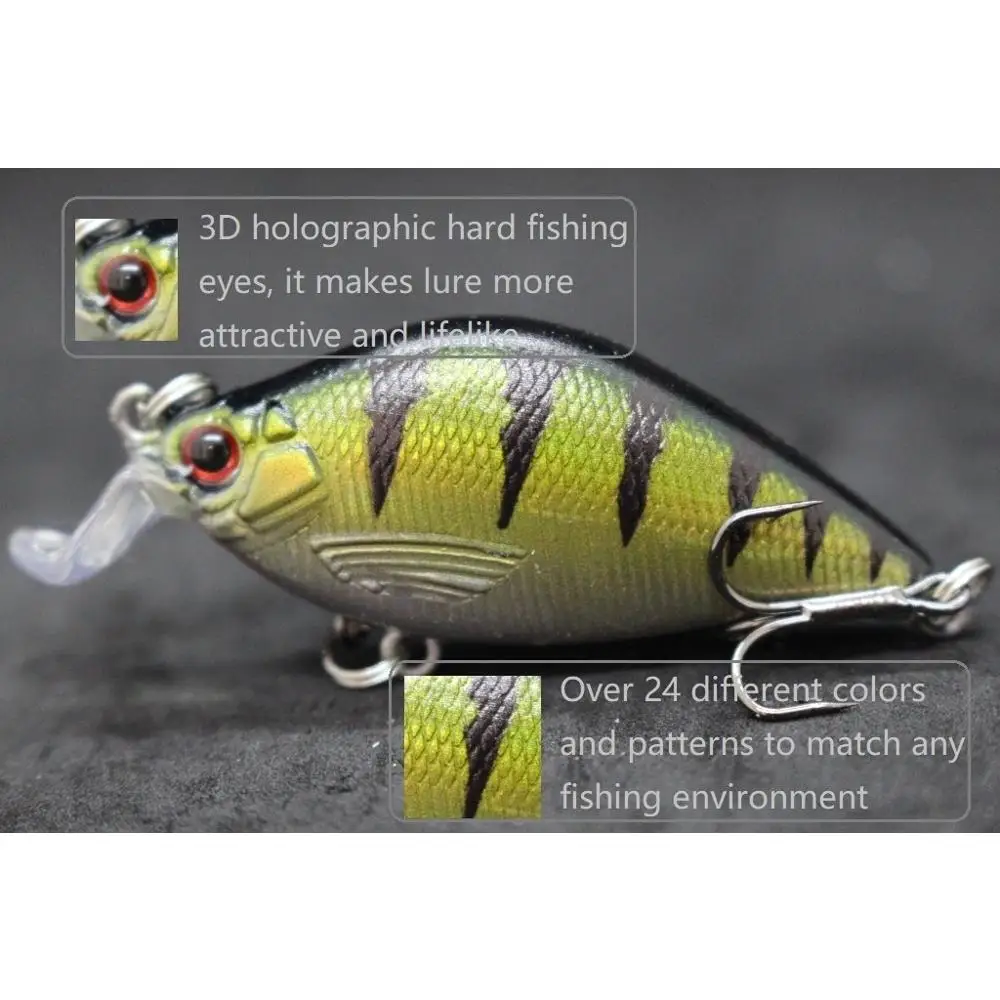 Isca artificial wlure-duro para a pesca da carpa, crankbait, crankbait, para lúcio e carpa, c503, 6,4 centímetros, 8,6g, 2023 cores