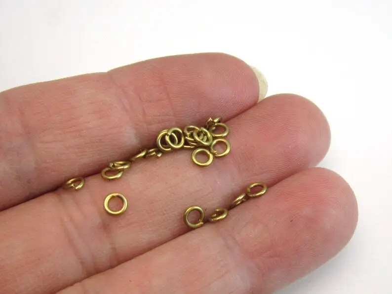 1000pcs Brass Jump Rings, Open Jump Rings, 3.5x0.6mm, 3.5x0.7mm, 3x0.6mm, 3x0.7mm, Link Chain Connector, Jewelry Supplies R290