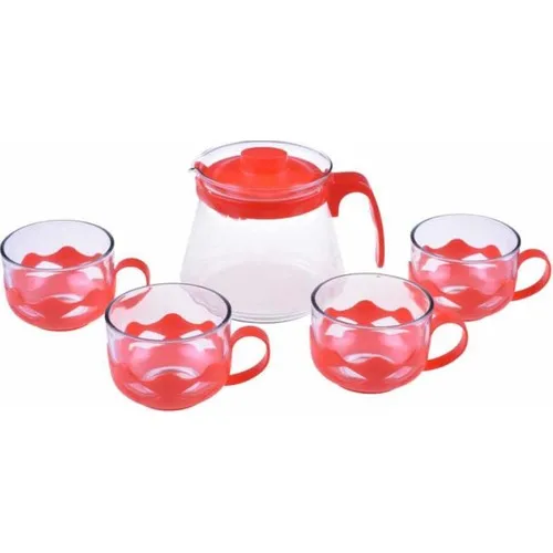 

DOLBOVI Bambum Guardo 5 Piece Tea Set 600 ml Red teaware cup tea handmade bowl beautiful mugs turkish tea set vintage Saucer creative Latte Cup free shipping products service coffee Weights undefined kubki do kawy