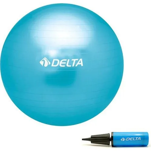 Delta 65 cm Turquoise Deluxe Pilates Ball + 25 cm Duplex Pump