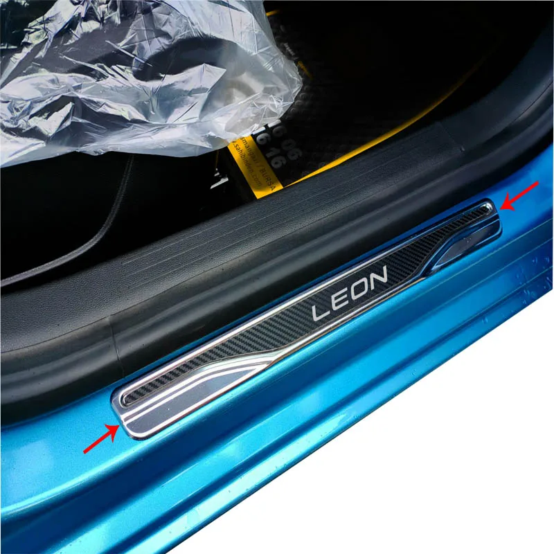 Car Door Sill Protector for Chrome Door Sill Protector Chevrolet Aveo 2 SD 2011-2020