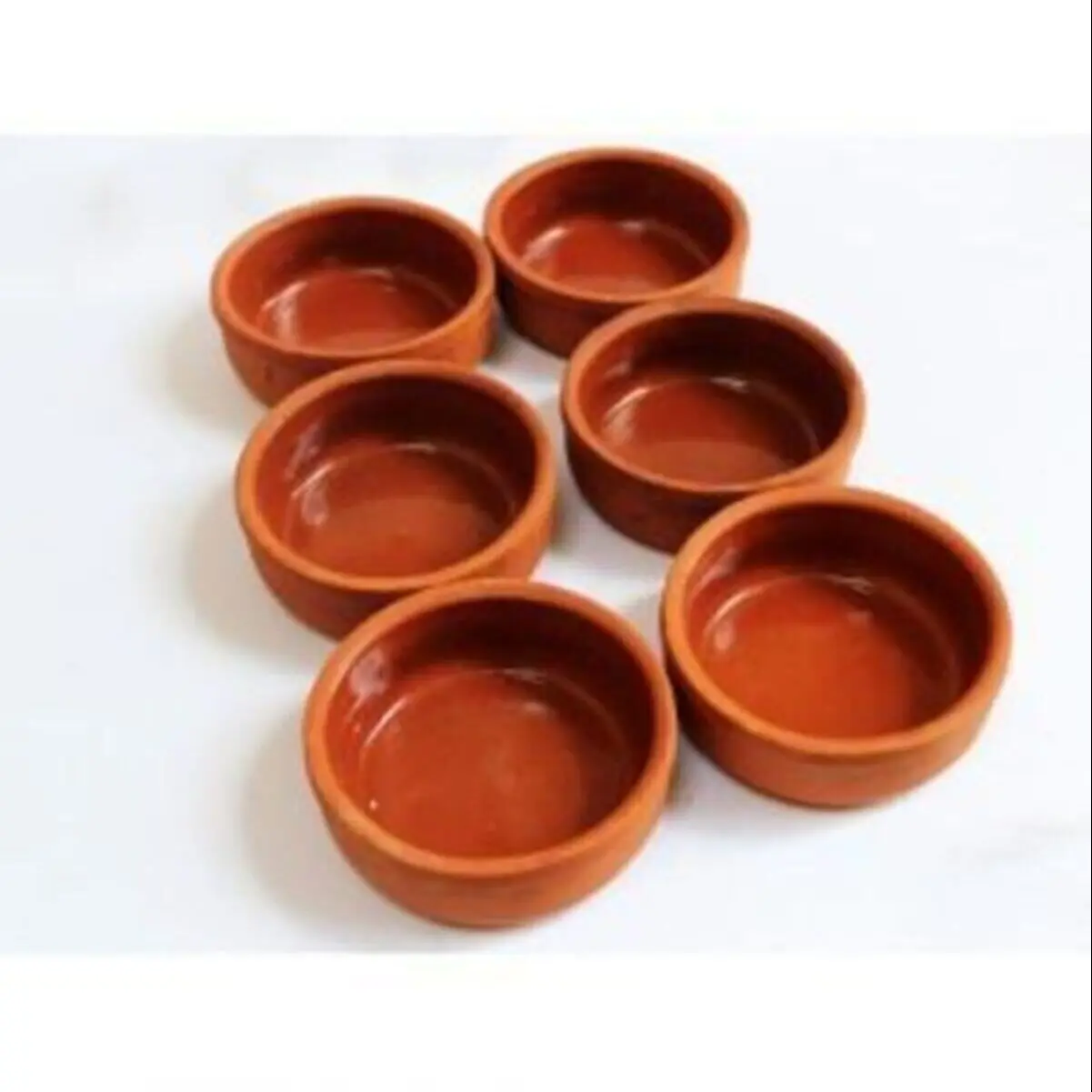 6 Pcs Handmade Small Earthen Bowl Casserole For Kitchen For Home Dessert Yogurt Snack Rice Pudding Made In Turkey Fast shipping