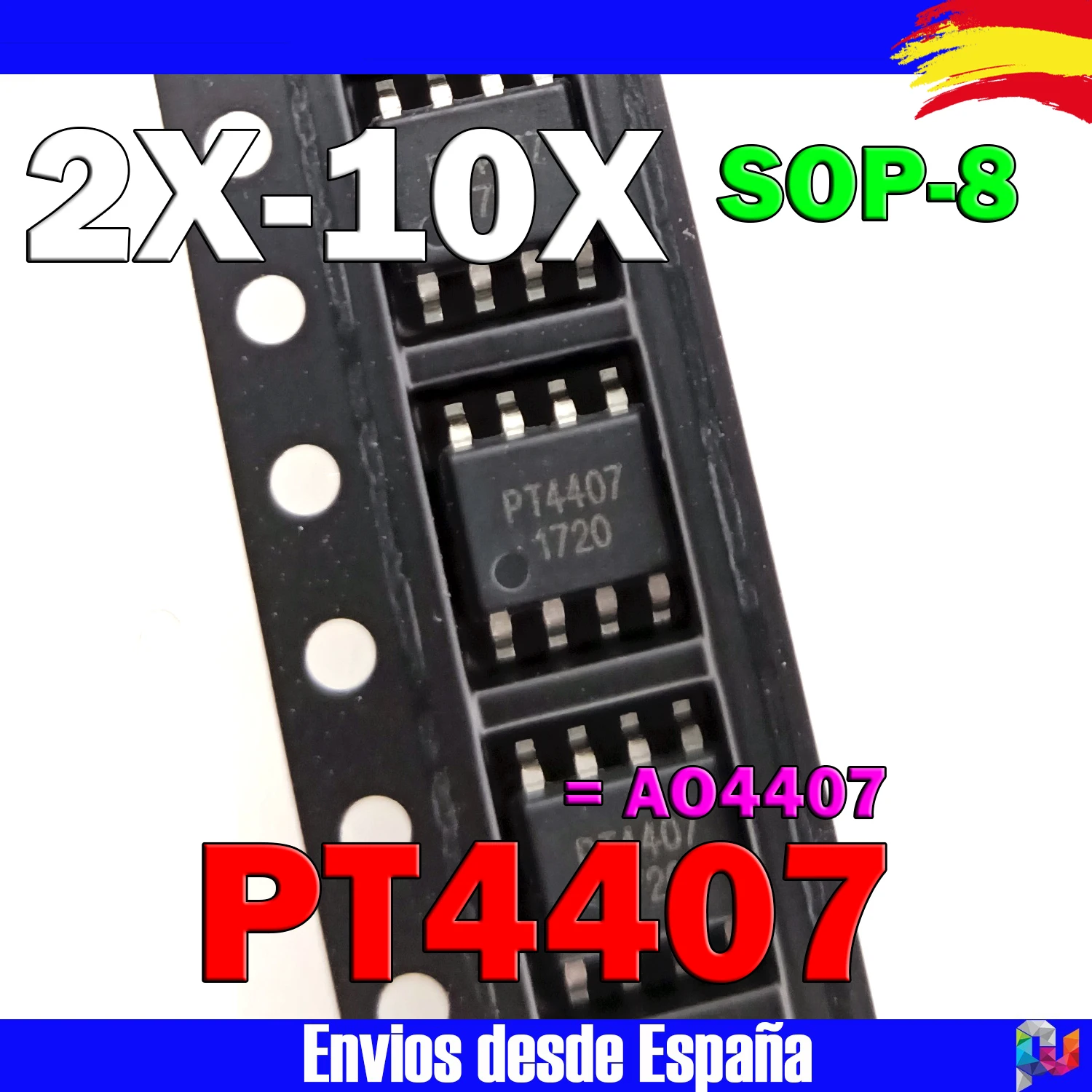 PT4407 4407 = AO4407 AO4407A SOP8 IC MOSFET channel P quantity to choose