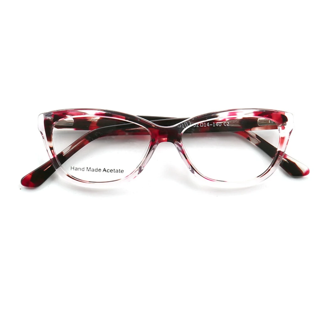 

Women Round Tortoise Eyeglasses Frames for Women Cat Eye Glasses Frames Leopard Print Pattern Fashion Retro Red Blue Rx Eyeglass