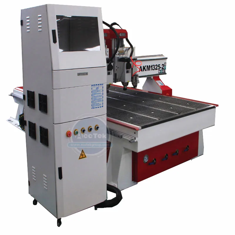 Mesin Router CNC 2 Kepala untuk Memotong dan Mengukir Kayu dan Mesin MDF 4X8 CNC