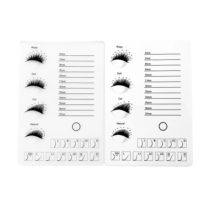 

1pcs Eyelash Pad Acrylic Lashes Holder Pad Individual Eyelash Tablet Makeup Tools Palette Lash Extension Glue Acrylic board