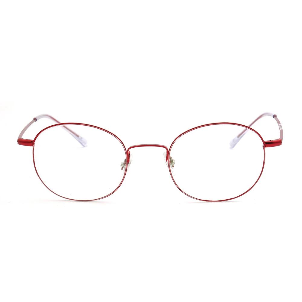 Vintage Men Round Eyeglasses Frame Women Optical Glasses Frames Classic Light Metal Spectacles Gold Red Blue Purple Rx Eyewear