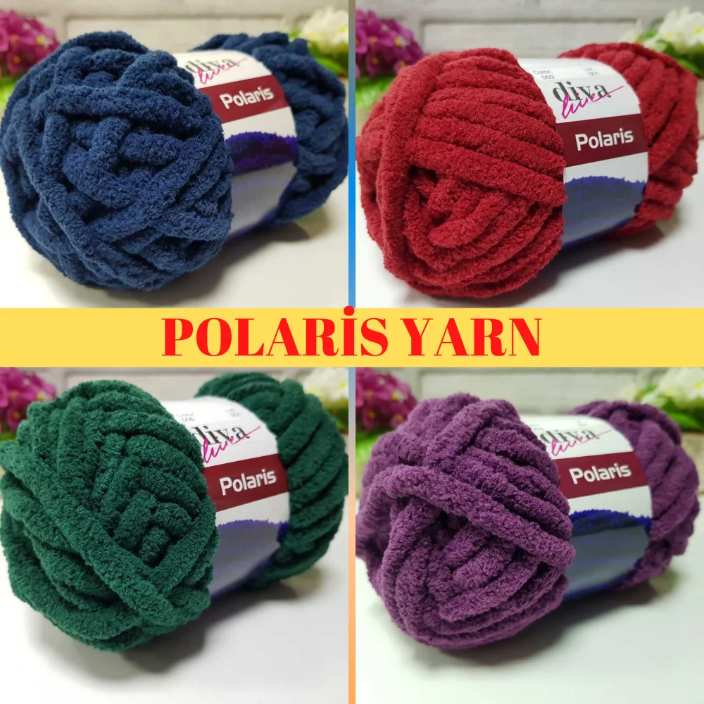 

Special Polyester Polaris Knitting Thick Yarn - 10 Color Options - 36m - Accessory Materials - Beret - Blanket - Sweaters - Cardigans - Scarves - Amigurumi - Vests - Finger - Jumbo - Home Textile - DIY