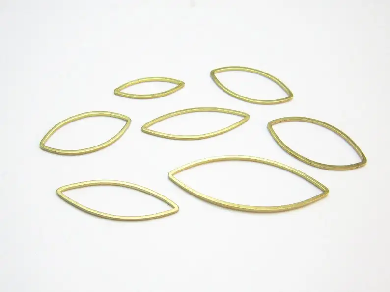 

50 шт латунные подвески, латунные подвески с маркизом, соединители для сережек, аксессуары для сережек, латунные фурнитуры, изготовление ювелирных изделий-R1717