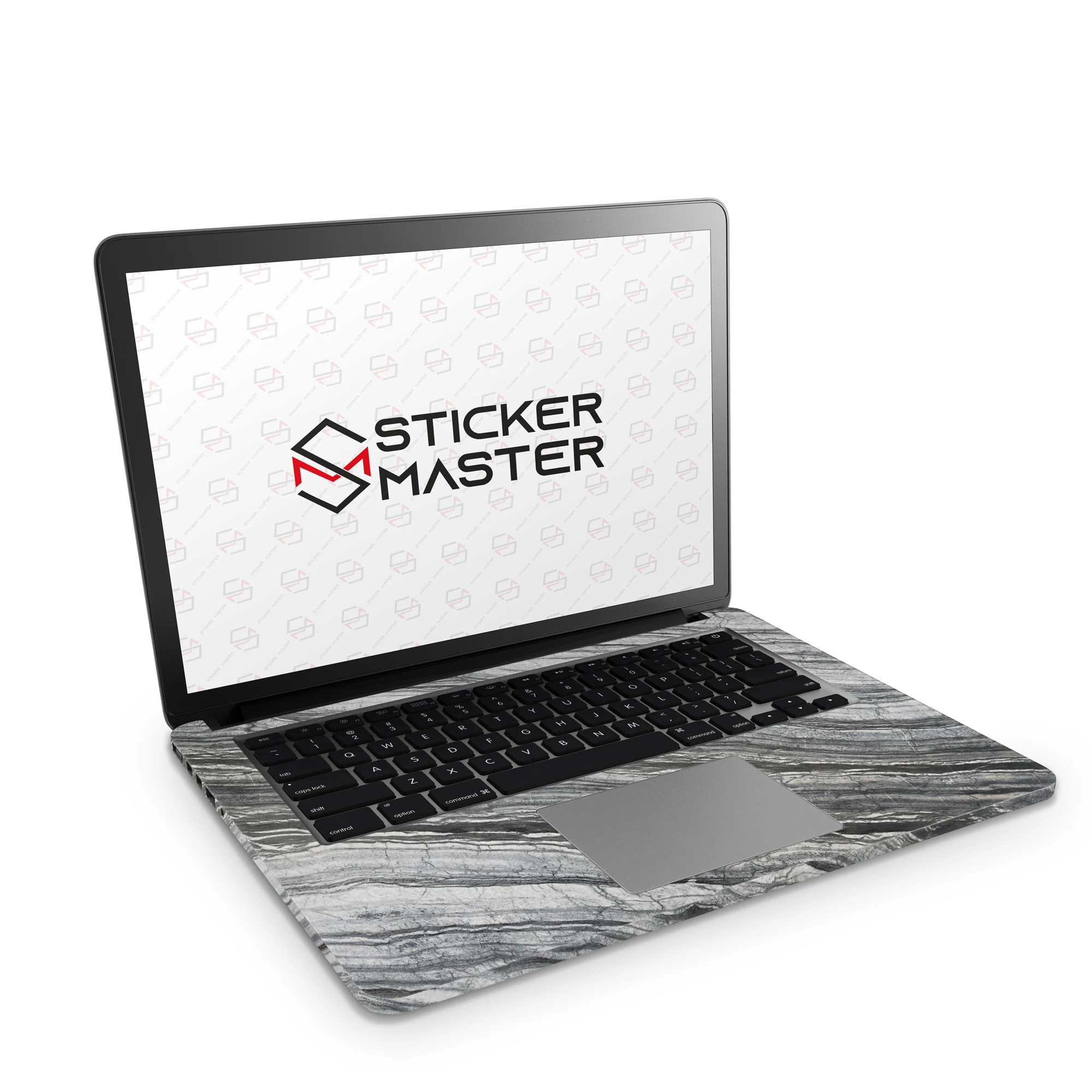 Sticker Master Black Marble Texture Background Laptop Vinyl Sticker Skin Cover For 10 12 13 14 15.4 15.6 16 17 19 