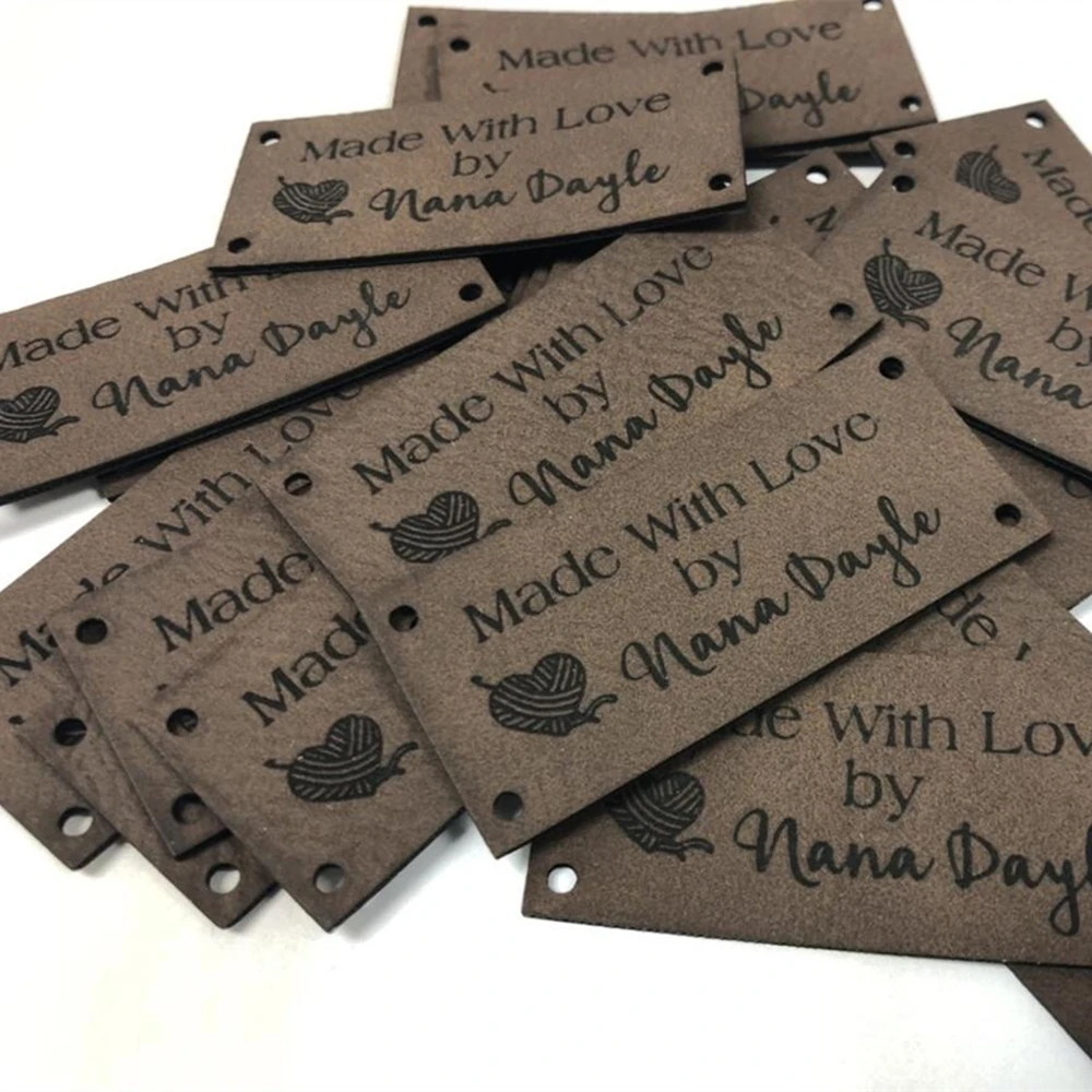 Personalized Sewing Tags,Made with Love Sewing Tags, Knitting Tag,  Custom Knitting Tags, Knitting Tags, Personalized Tag