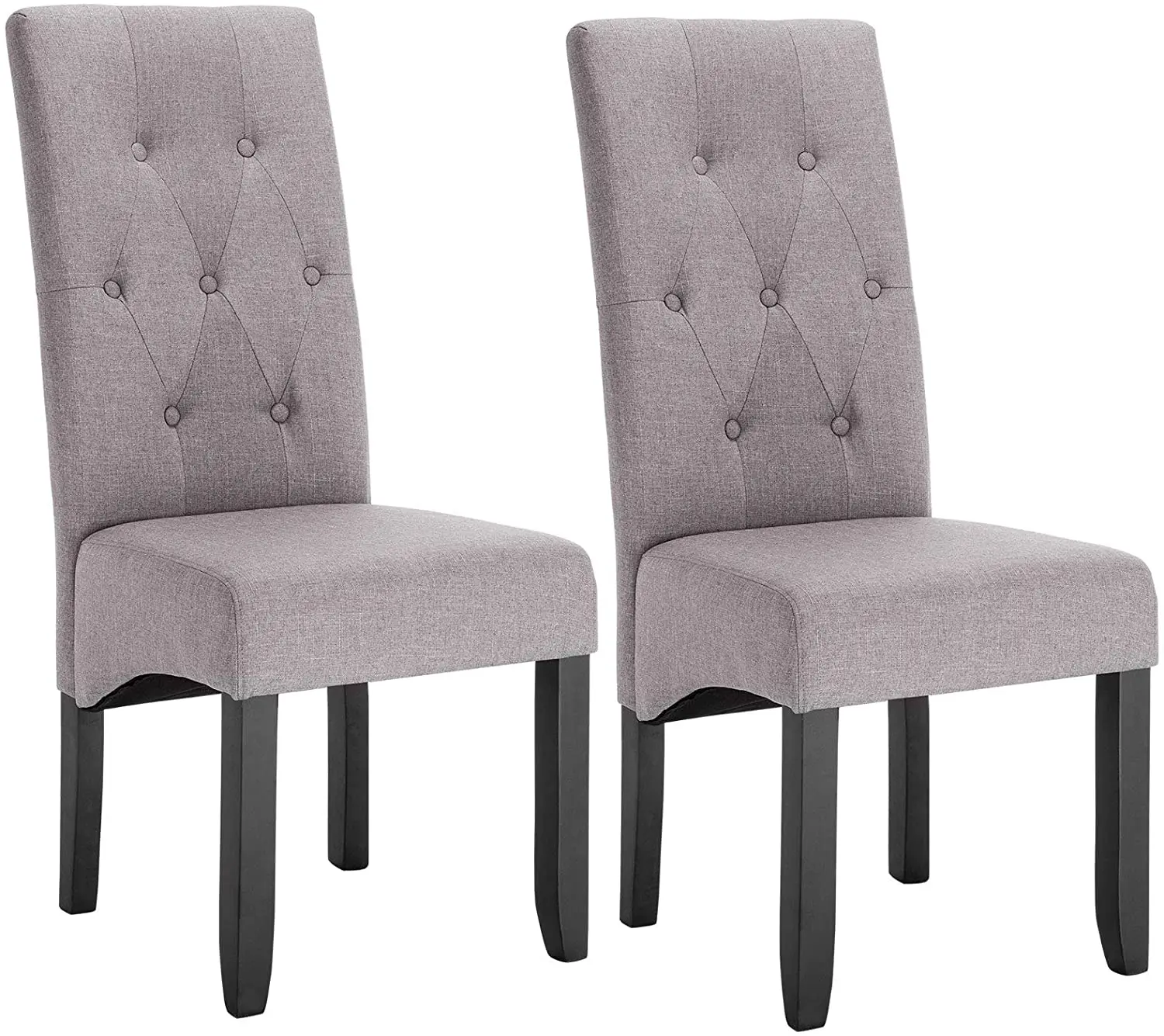 2PCs/Set Dining Room Chairs with High Backrest Padded Seats   Solid Wood Legs for Dinner Table Dining Room Home