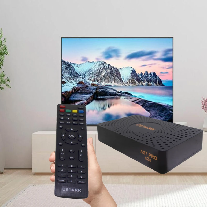 جهاز استقبال الأقمار الصناعية، Ostark As7 Pro، T2Mi، Dvb S/S2 / S2X، USB Wifi متضمن، HD 1080P، H.265، Hevc، الشحن من إسبانيا إلى جميع أنحاء أوروبا