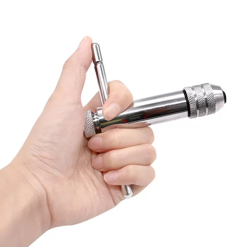 Citop Adjustable 3M-8M T-Handle Ratchet Tap Wrench  Taps Square Shank Thread Metric Plug Tap Machinist Tool