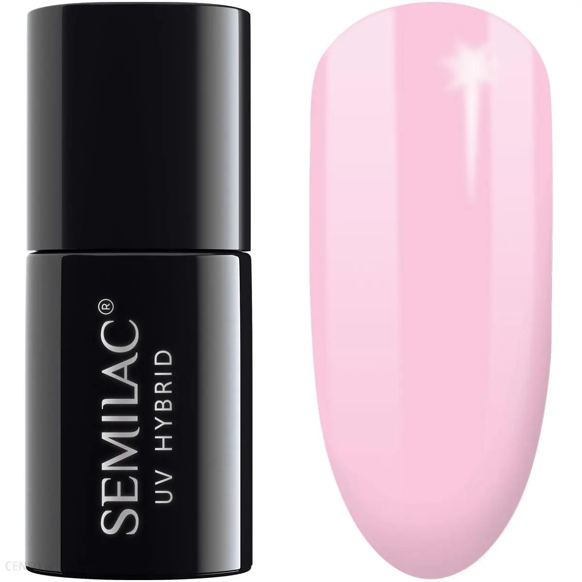 Semilac Pink Smile 056 semi-permanent coverage, UV hybrid nail polish texture Gel