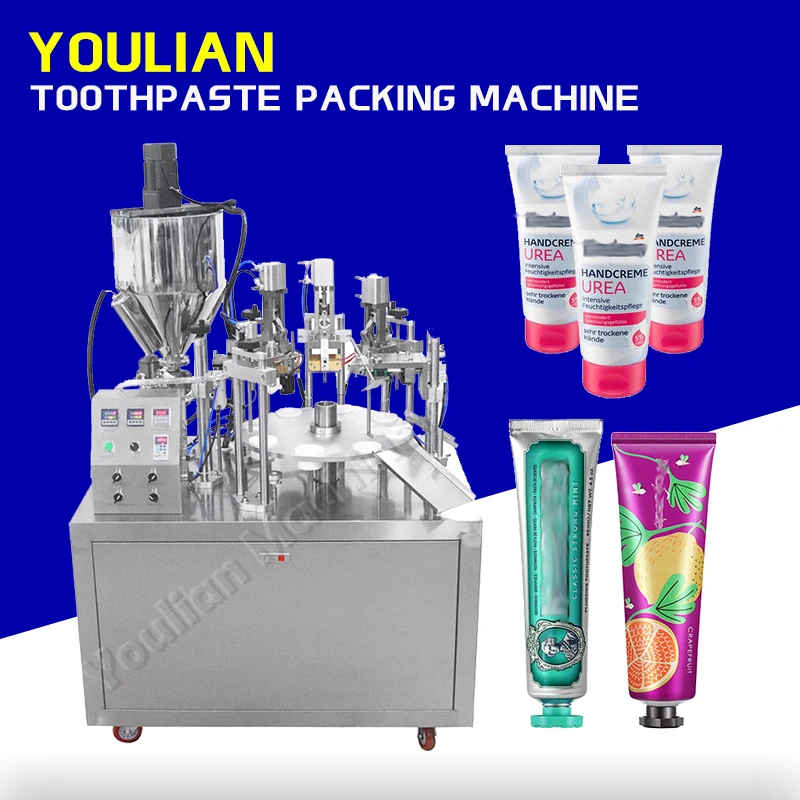 YLD-25 Automatic Cosmetic Ointment Packing Machine Cream Aloe Vera Gels Toothpaste Soft Tube Filling and Sealing Machine