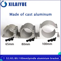 52mm 65mm 80mm 100mm diameter Spindle motor cast aluminium bracket for CNC engraving milling machine spindle