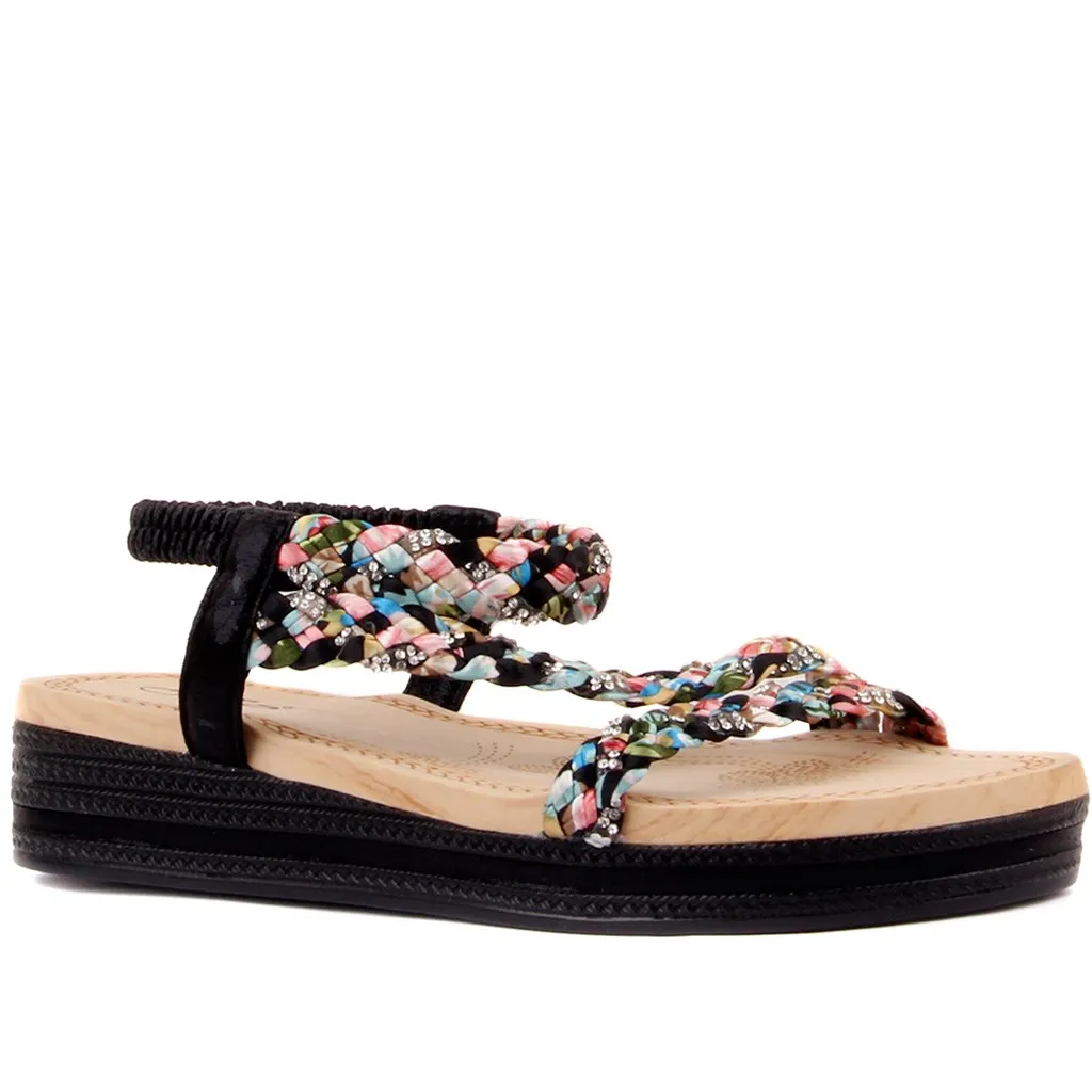 Guja-Nero DELLE Donne di Colore Sandali