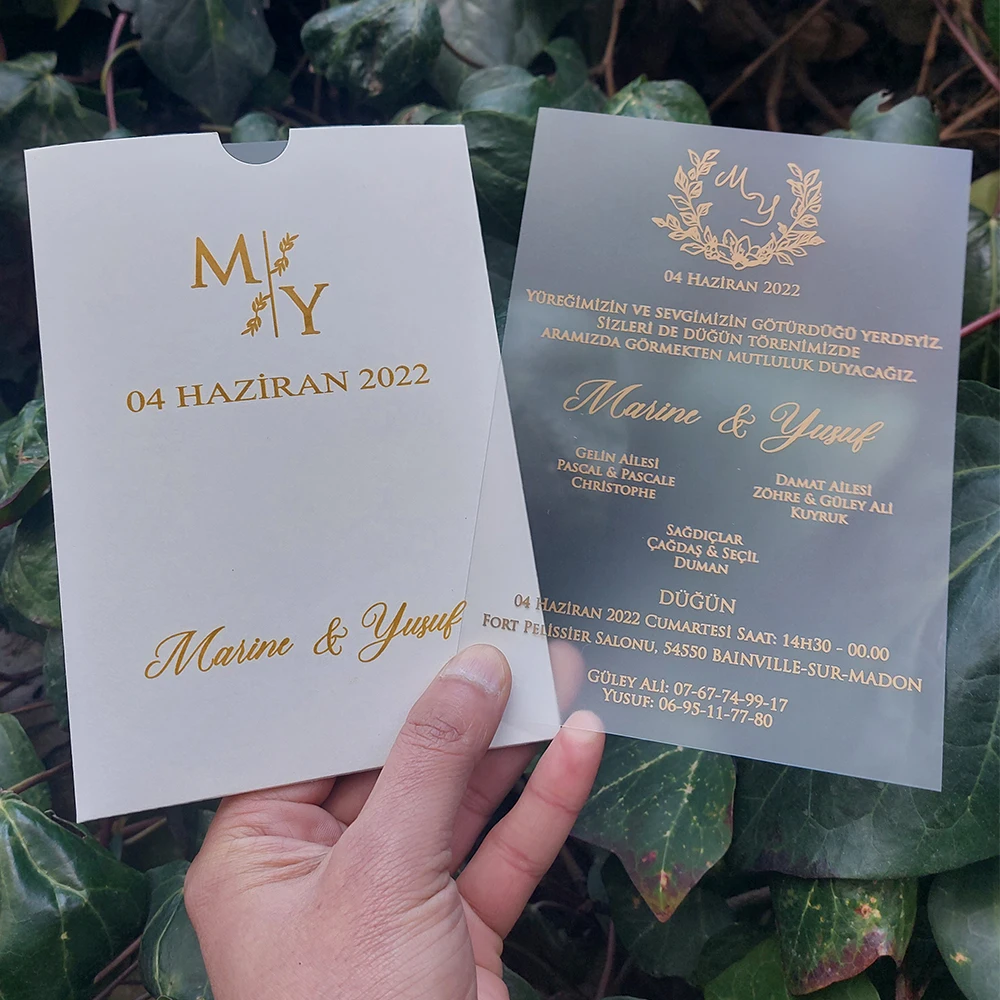 Carte d'InPorter Personnalisée Faite à la Main pour ixde Mariage, Anniversaire, Noël, Saison, 100, 2021 Pièces