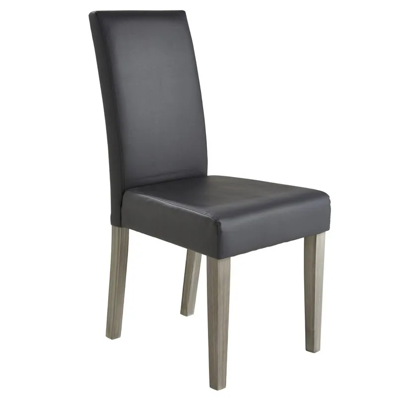 4 Pack dining chairs living room polyurethane gray Color and legs Wood modern design