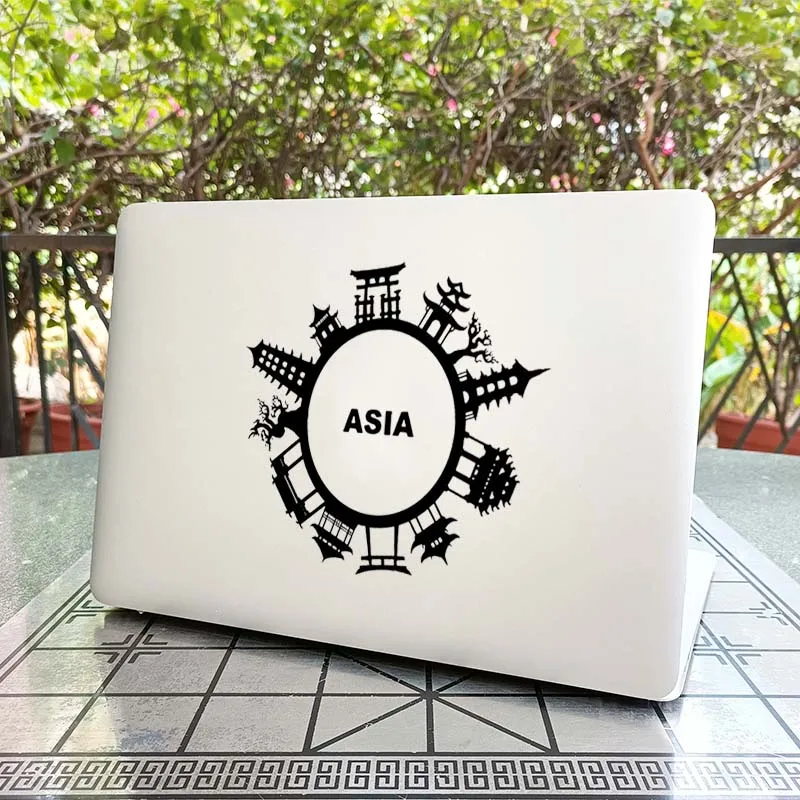 

Asian Ancient Building Laptop Sticker for Macbook Pro 14 16 Air Retina 13 15'6 Inch Mac Ipad Vinyl Skin Portable Notebook Decal