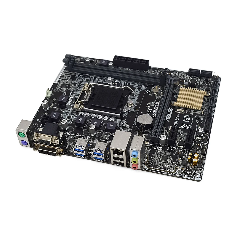 Imagem -03 - Asus-placa-mãe B150m-et Lol Intel B150 Lga 1151 Ddr4 Suporte Core 6400 6500 6700 6100 6300 G4500 Cpu Micro Atx