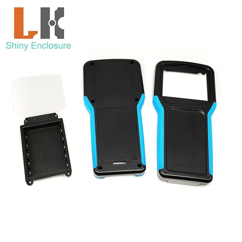 LK-HC38 High Quality 5AA Plastic Handheld Battery Enclosure Design Control Housing Case with LCD Screen 203x100x35mm