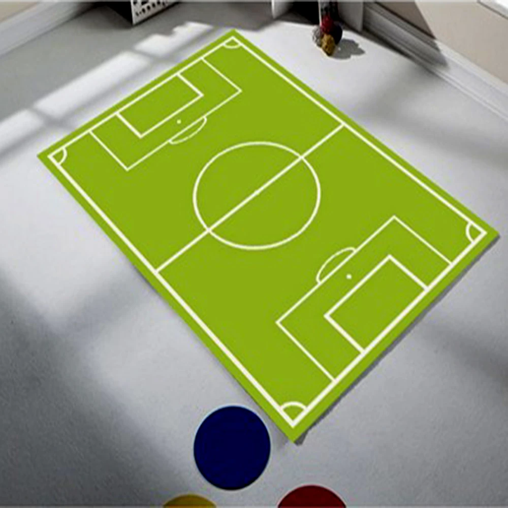 

Fun Football Field Kid Room Game Carpet Rug Tateme Tatami Mat Decoration Bedroom Decor Quarto Kilim Lightning Mcquenn