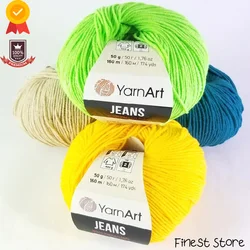 Yarnart Jeans Yarn |5 Balls|%55 Cotton - %45 PolyAcr 50gr-160m| Cardigan Sweater Shawl Blouse Threads For Knitting Yarn Wool Sew