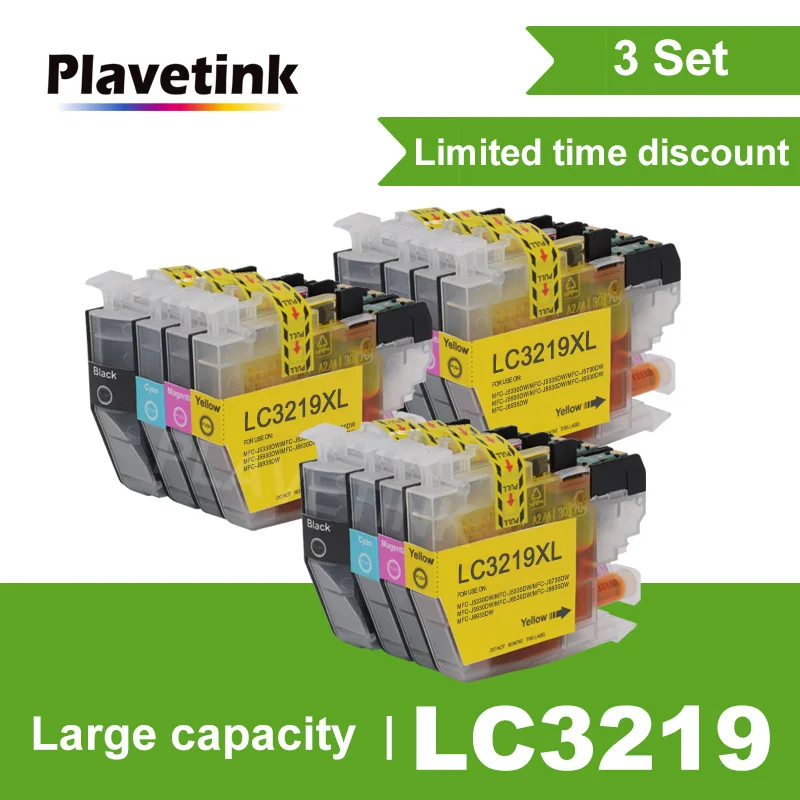 Plavetink 3set LC 3219XL Compatible Ink Cartridge For Brother LC3219 XL MFC-J5330DW MFC-J5335DW MFC-J5730DW MFC-J5930DW Printers