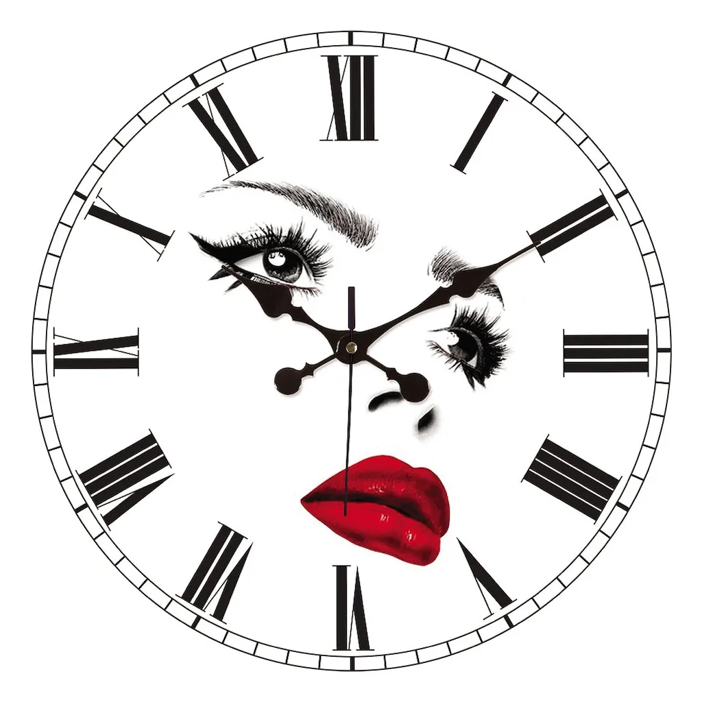 35 cm Wood Mdf Beauty Salon Wall Clock