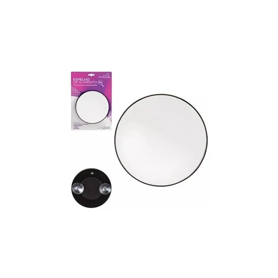 Bathroom Mirror With Sent Round Mirror Fastens In Box Ideal To Make Beard Makeup Increases 5x14cm