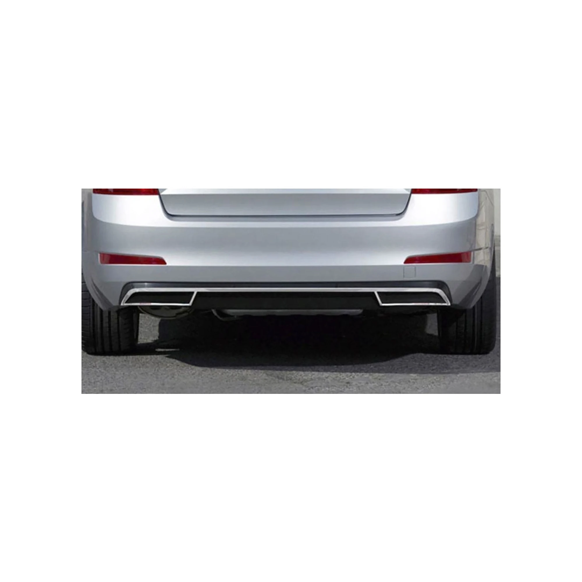 For Skoda Octavia A7 Chrome Exhaust Type Rear Diffuser 2 or 3 Pieces 2013 and Ten ISO9001 / 2008 A + Quality Modified Design