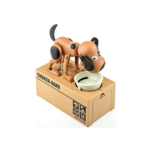 Practical Choken Bako Dog Eating Money Piggy Bank