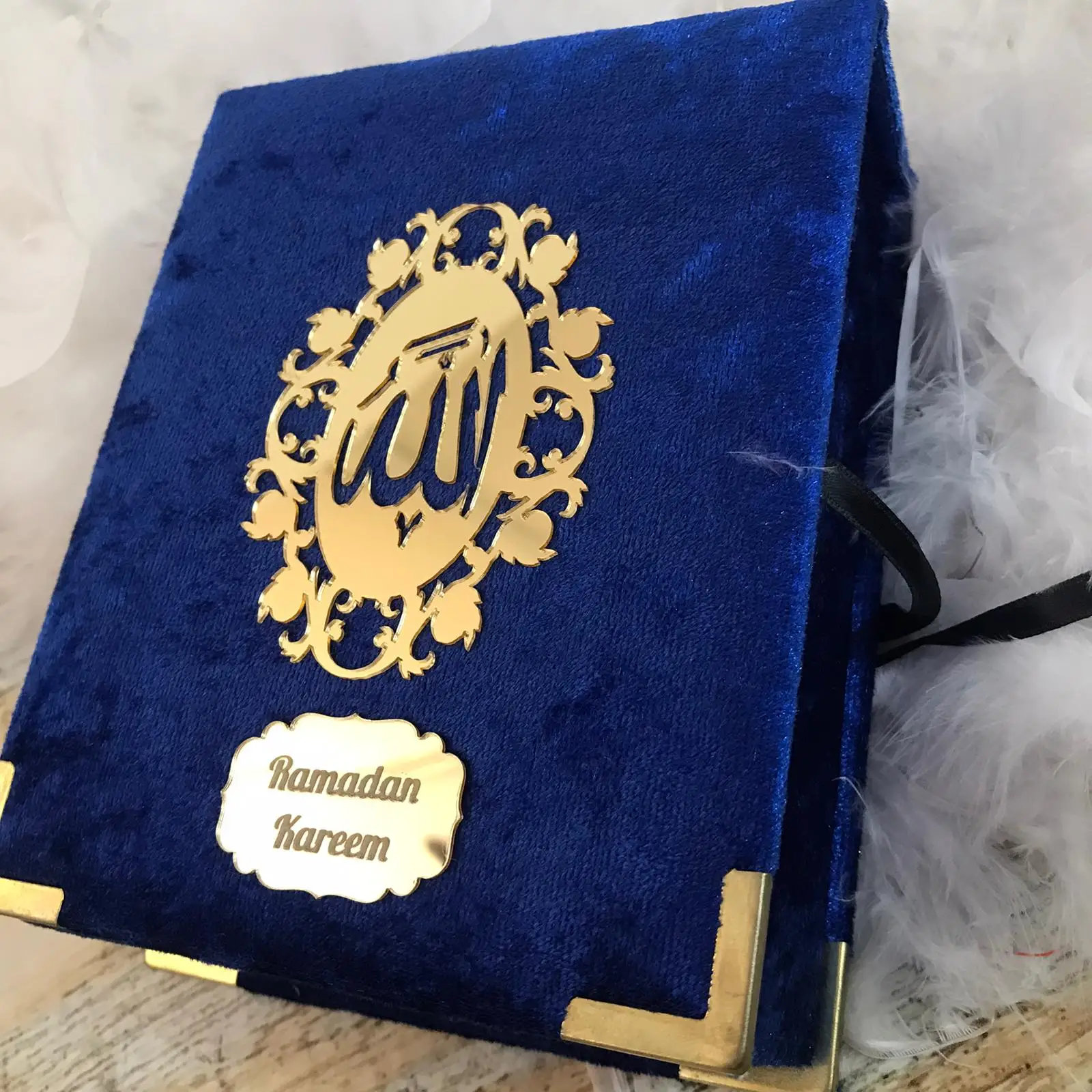 Boxed Quran Karim MEDIUM SIZE Personalized Islamic Gift Wedding Ameen Favors Eid Mubarak Ramadan Kareem Muslim Book