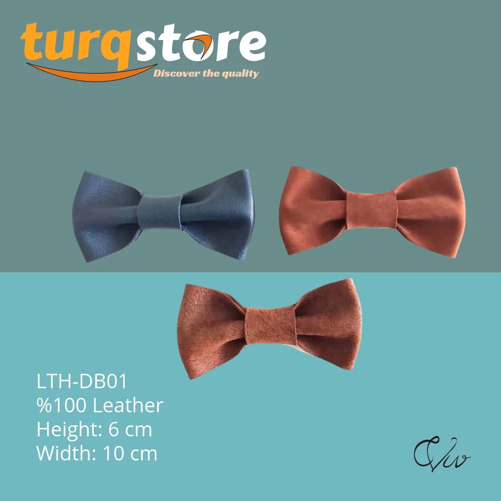 

Handmade Leather-Bowtie (Elastic bow tie)