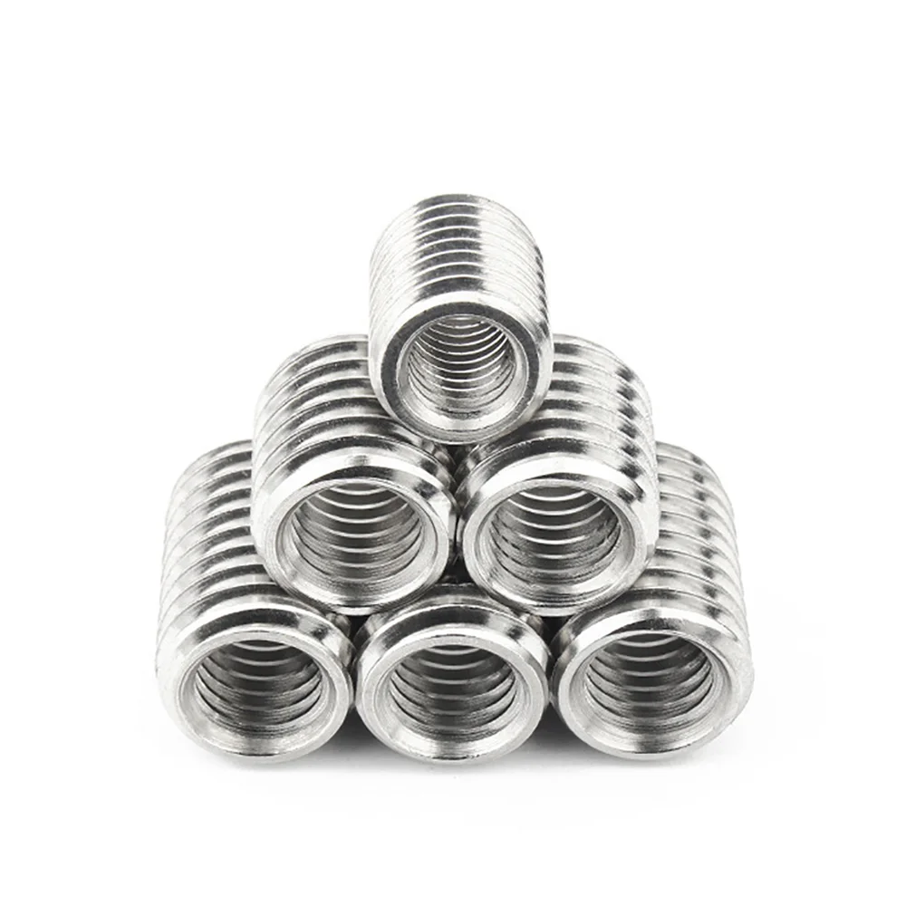 Stainless Steel 304 Inside Outside Thread Adapter M4 M6 M8 M10 M12 Screw Wire Thread Insert Sleeve Conversion Coupler Convey