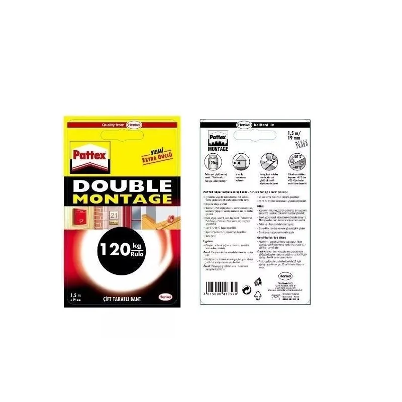 Pattex, nastro biadesivo doppio montaggio 1483609